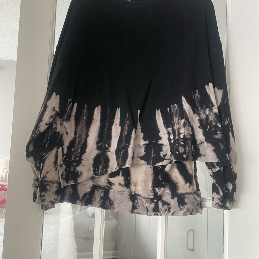 Electric & Rose Black and Cream Tie-Dye Sweatshirt